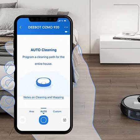 Robot hút bụi lau nhà Ecovacs OZMO 920 (DX5G phiên bản quốc tế) Bảo hành 18 tháng full vat