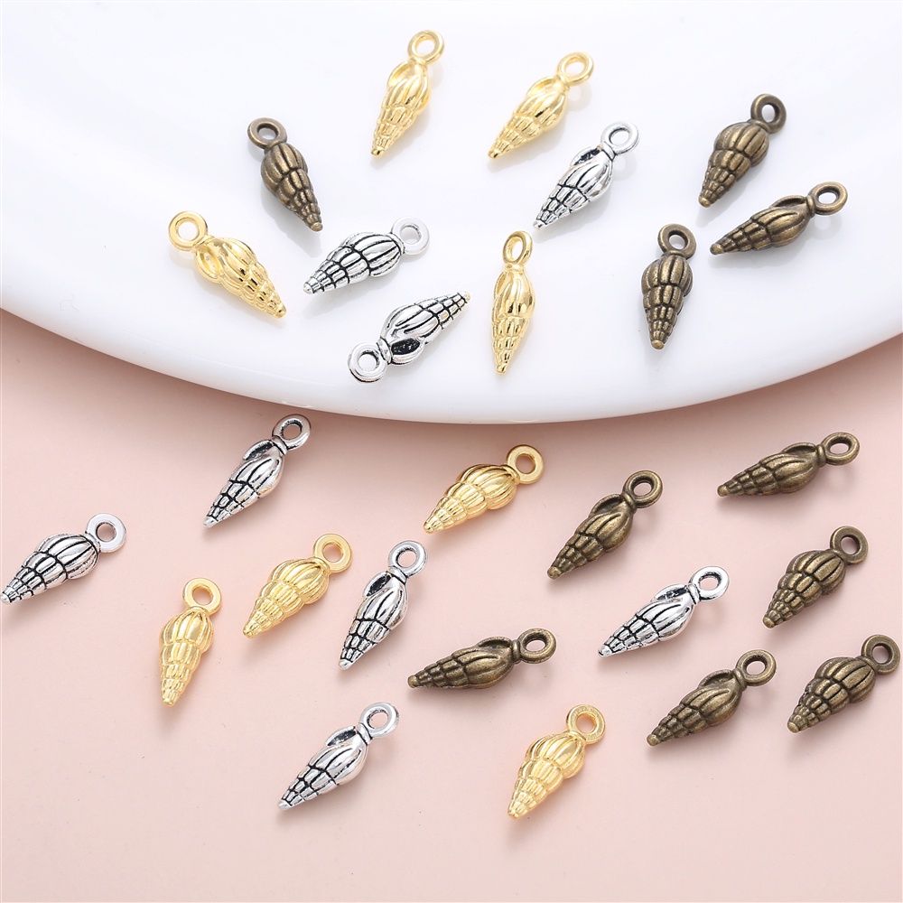 Set 40 Mặt Vòng cổ Khắc Chữ Lovely Conch Phong Cách Vintage