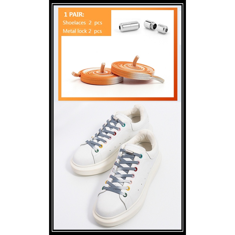 Dây Giày Không Cần Buộc Bằng Kim Loại Dạng Tròn Khóa Kim Loại An Toàn Dành Cho Người Lớn Tuổi Và Trẻ Em