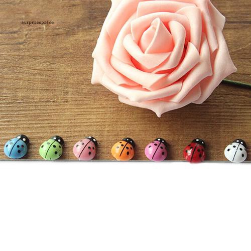 Set 100 con bọ rùa mini nhiều màu sắc dùng để trang trí nội thất