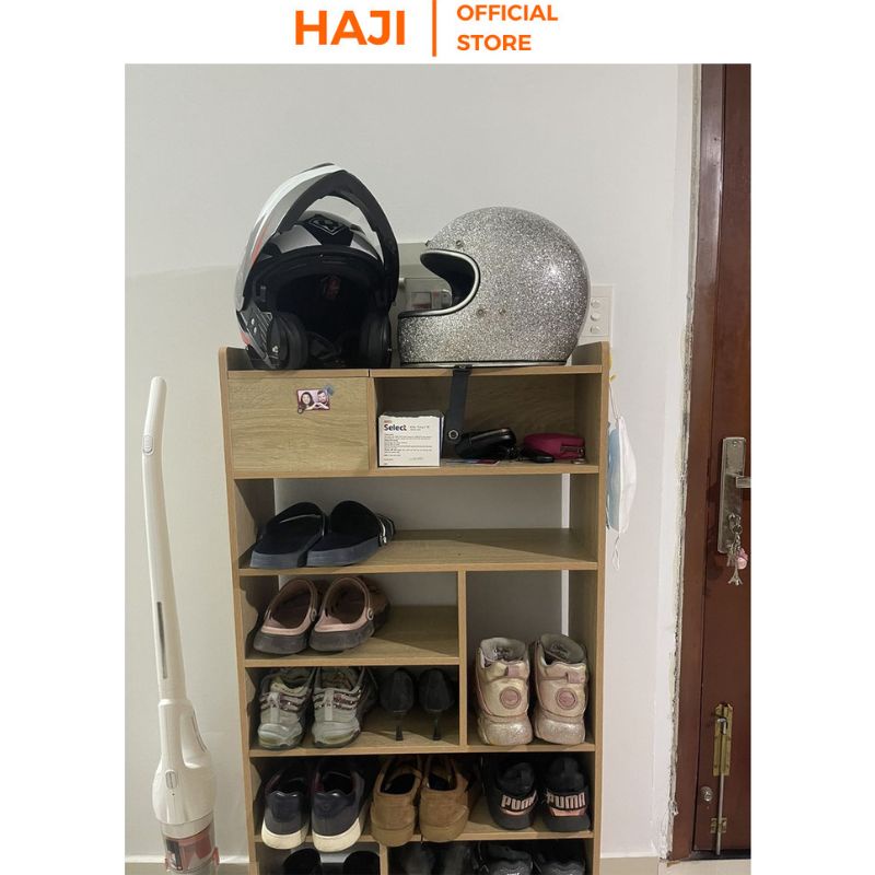 Kệ giày gỗ HAJI thoáng khí chống ẩm kiểu dáng hiện đại - A159