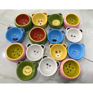Chén ăn hình mặt thú cho hamster