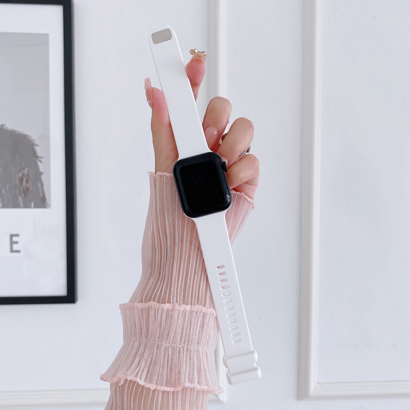 Dây Đeo Silicone 2022 Cho Đồng Hồ apple watch 49mm 45mm 41mm 44mm 42mm i-watch 40mm 38mm Ultra 8 7 3 5 6 se