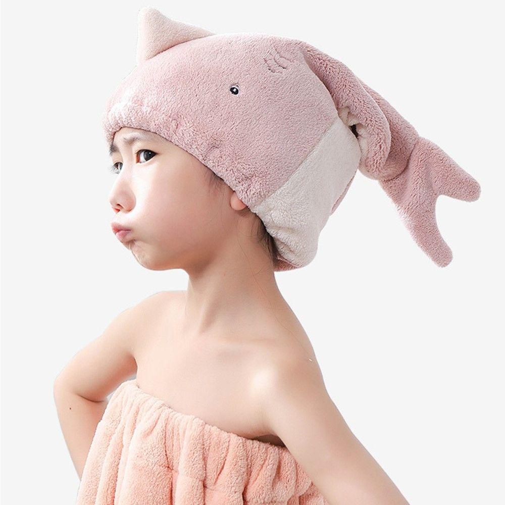 Daphs Mũ Tắm Trùm Đầu Thấm Hút Tốt Nhanh Khô Kiểu Đuôi Cá Cho Người Lớn / Trẻ Em