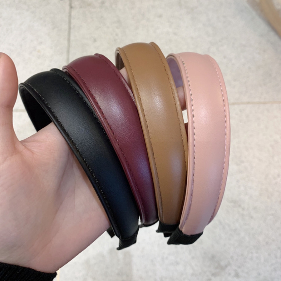 Cài tóc phong cách Hàn Quốc bọc da PU xinh xắn cho nữ