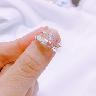Nhẫn Đôi Bạc Ta JQN Nhẫn Cặp D09