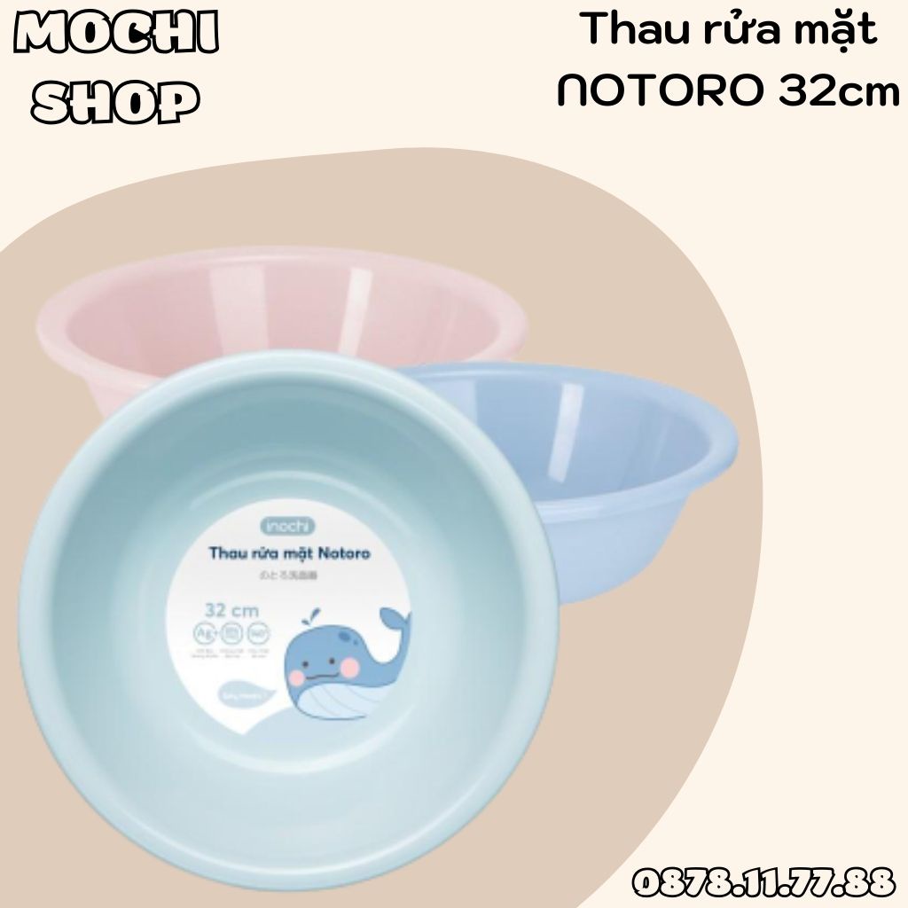 Thau Rửa Mặt Trẻ Em NOTORO Inochi 32cm Nhựa PP Nguyên Sinh An Toàn