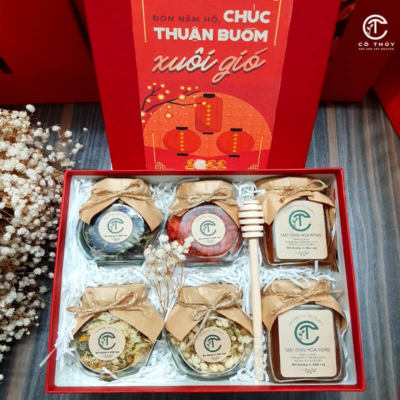Hộp Quà Tặng Tết 2022, Hộp Quà Tết An Nhiên 6 Món