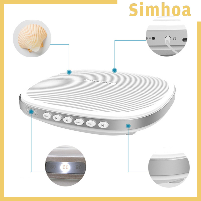 [SIMHOA]White Noise Sound Machine Spa Easy Sleep Baby Relax Therapy for Kids