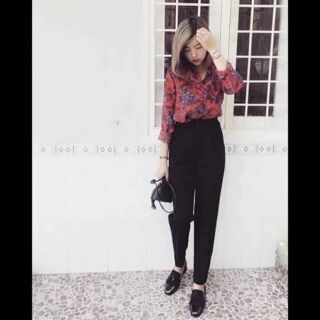 Quần baggy vải
