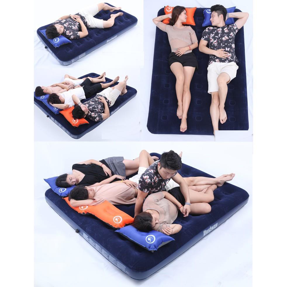 Nệm hơi Đệm hơi cho 2 người 67002 kích thước 137x 191x22cm kèm bơm điện bảo hành dài hạn