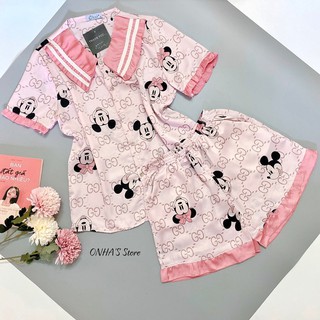 ĐỒ BỘ MẶC NHÀ ĐÙI TIỂU THƯ LỤA SATIN