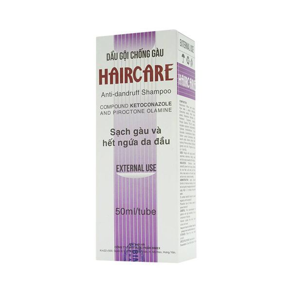 Dầu gội chống gàu HAIRCARE giúp sạch gàu và hết ngứa da đầu - Hộp 1 tuýp 50ml
