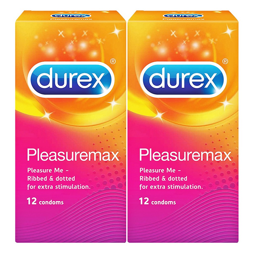 Combo 2 Bao Cao Su Durex Pleasuremax 12S 404314 12 Cái / Hộp