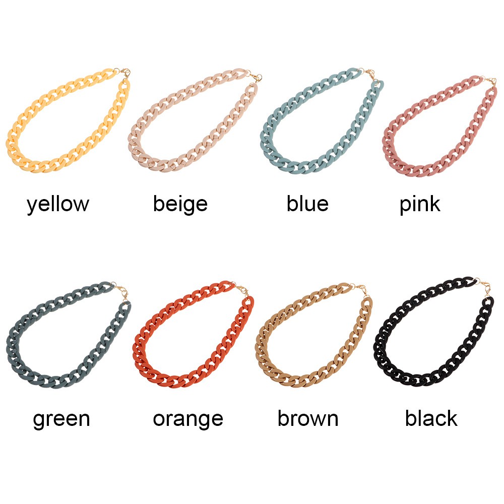 Acrylic Bag Chain Strap Replaceable Detachable Bag Straps Resin DIY Bag Accessories