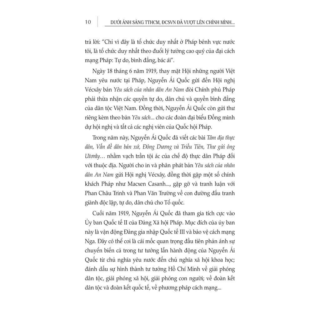 Sách - Học Và Làm Theo Bác – Dưới Ánh Sáng Tư Tưởng Hồ Chí Minh Đảng Cộng Sản Việt Nam Đã Vượt Lên Chính Mình...