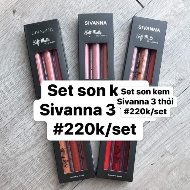 Set 3 son kem Sivanna Thái Lan