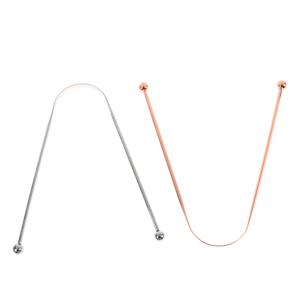 [Hàng mới về] Dụng cụ cạo lưỡi bằng thép không gỉ chăm sóc sức khỏe cho nam nữ