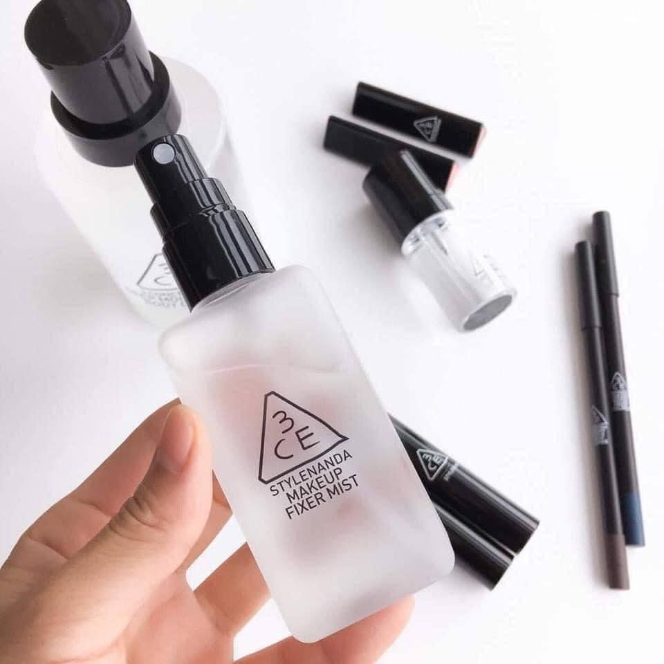 Xịt Khóa Nền 3CE Makeup Fixer ,Xịt Khoáng Dưỡng Ẩm Khóa Nền 100ml chính hãng