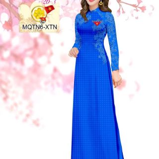 Vải áo dài in 3D đoàn (tằm ý)