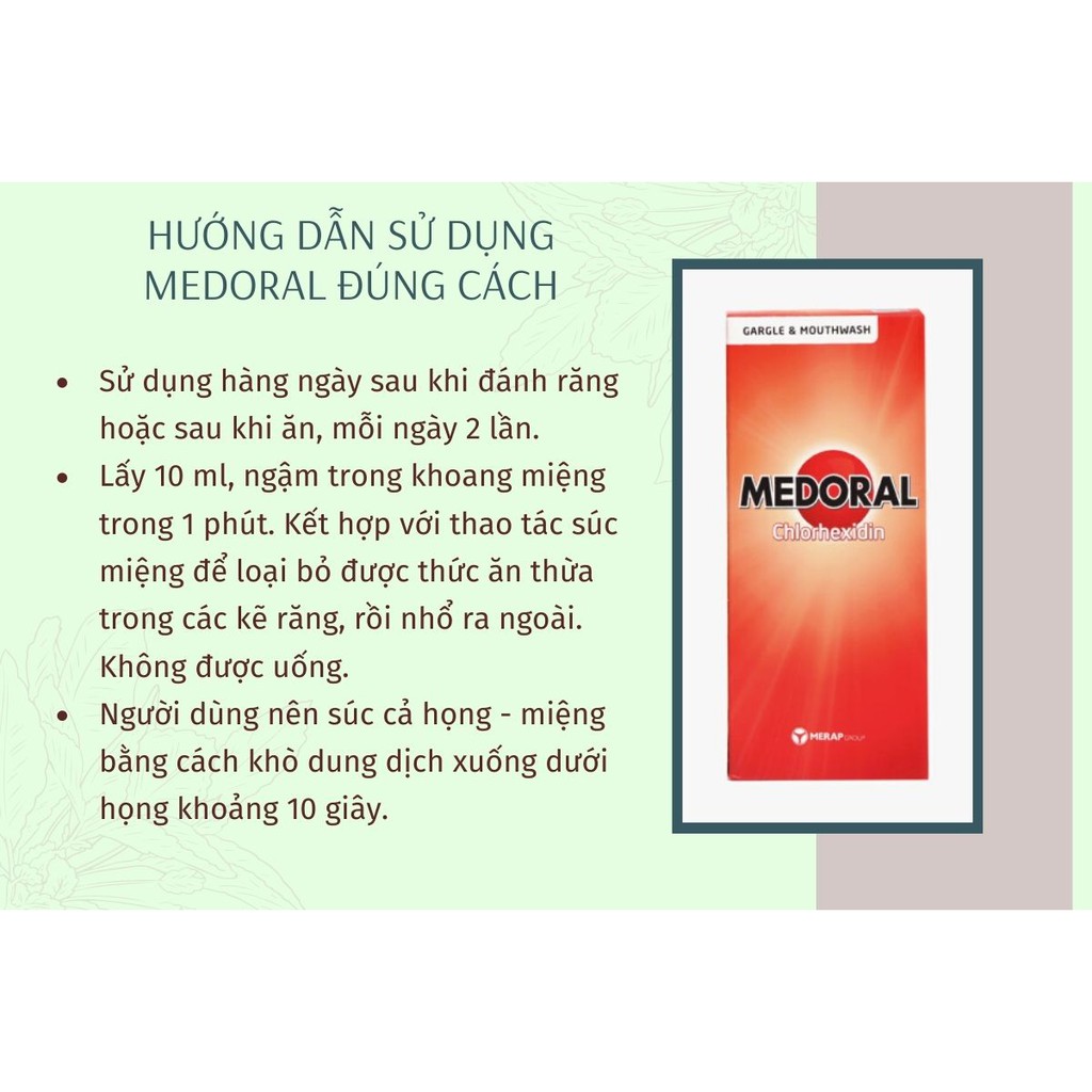 MEDORAL 250ML - SÚC MIỆNG HỌNG