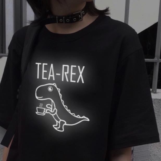 ALBUM 831 - ÁO THUN UNISEX TAY LỠ PHẢN QUANG BẠC T-REX  ཾ