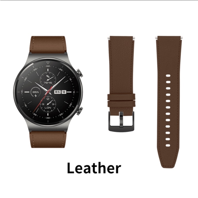 YIFILM Dây đeo đồng hồ thông minh bằng da thời trang cho Huawei Watch Gt2 Pro
