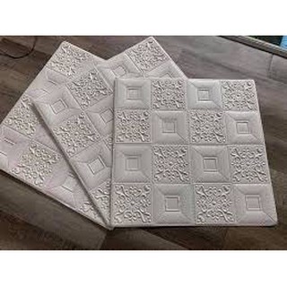 Xốp dán tường nhu kim tuyến 3mm và 4mm 70x70cm sẵn keo