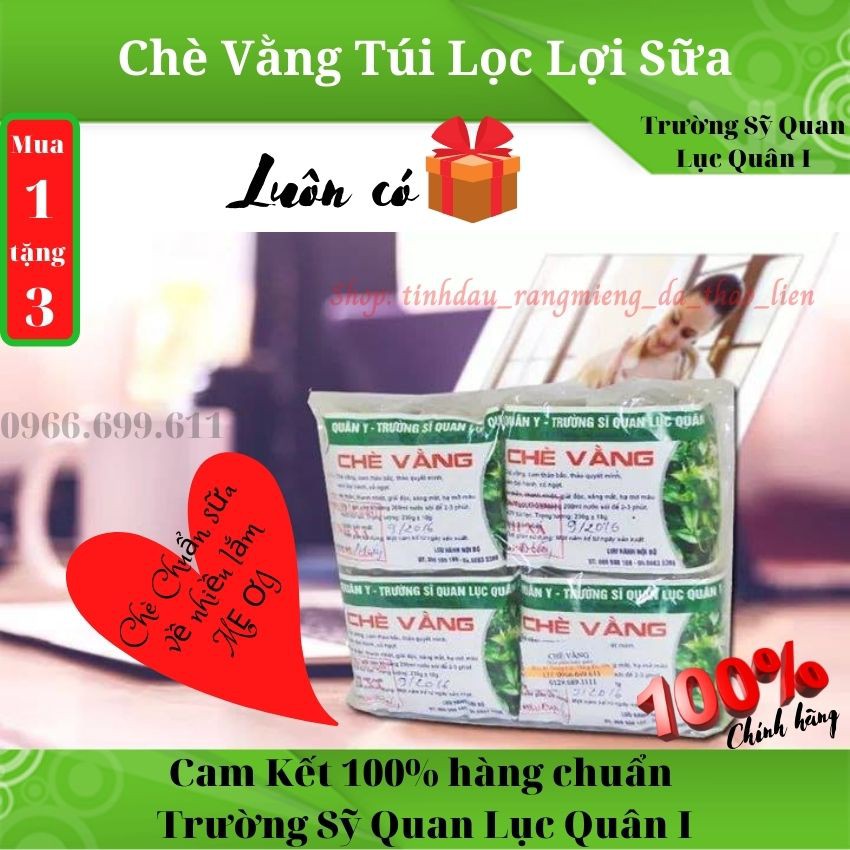 [3 QUÀ TẶNG] 3 Bịch Chè Vằng Túi Lọc - Chè Vằng Lục Quân I | BigBuy360 - bigbuy360.vn