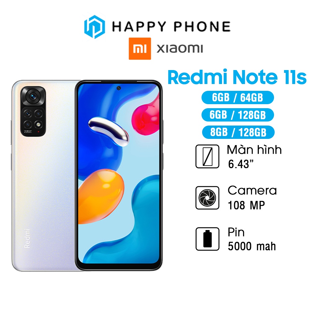 Điện thoại Xiaomi Redmi Note 11s - Hàng Chính Hãng, mới 100%, Bảo hành 18 tháng