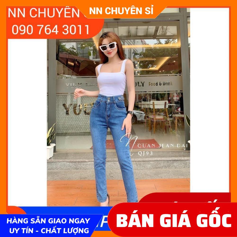 QUẦN JEAN DÀI LƯNG KIỂU CỰC XINH QJ93⚡100% ẢNH THẬT⚡ JEAN TRƠN BASIC