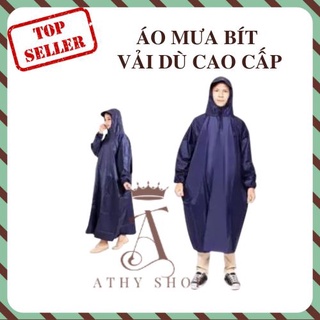 Áo mưa bít toàn thân 1.4m không lo bị ướt, rain wear 1 người, áo mưa không xẻ tà an toàn