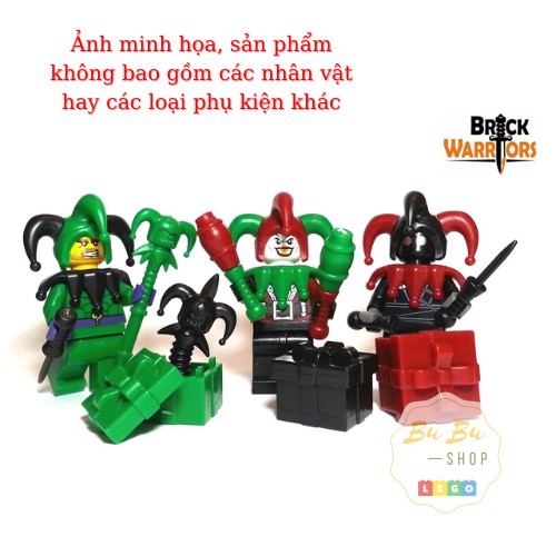 BrickWarriors - Phụ kiện cho nhân vật chú hề