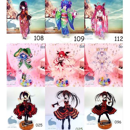 Mô hình Standee Date A Live Yoshino Tobiichi Itsuka Kotori Tokisaki Kurumi