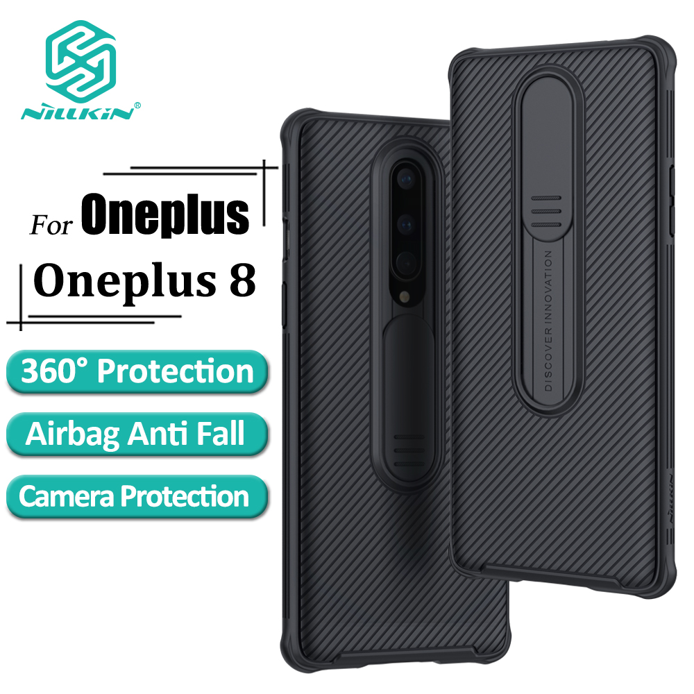 Ốp Điện Thoại Nillkin Cho Oneplus 8 Bằng PC Cứng Kèm Nắp Trượt Bảo Vệ Camera