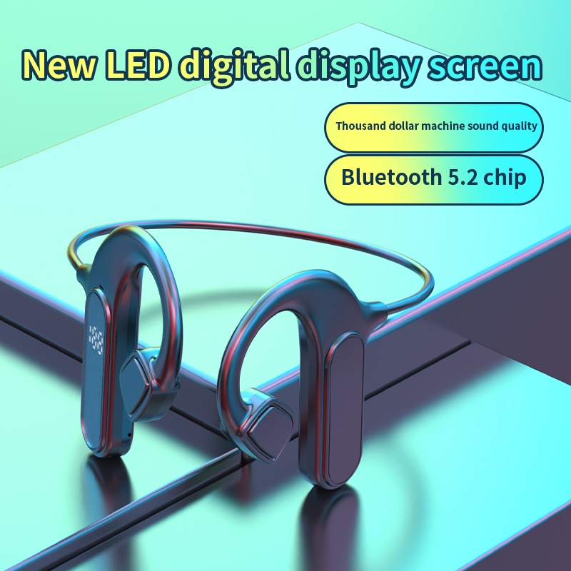 Giảm Giá Phổ Biến / Tai Nghe Bluetooth Không Dây Chống Thấm Nước Cảm Ứng Xương / Tai Nghe Giảm Tiếng Ồn Thông Dụng Cho Điện Thoại Thông Minh / Máy