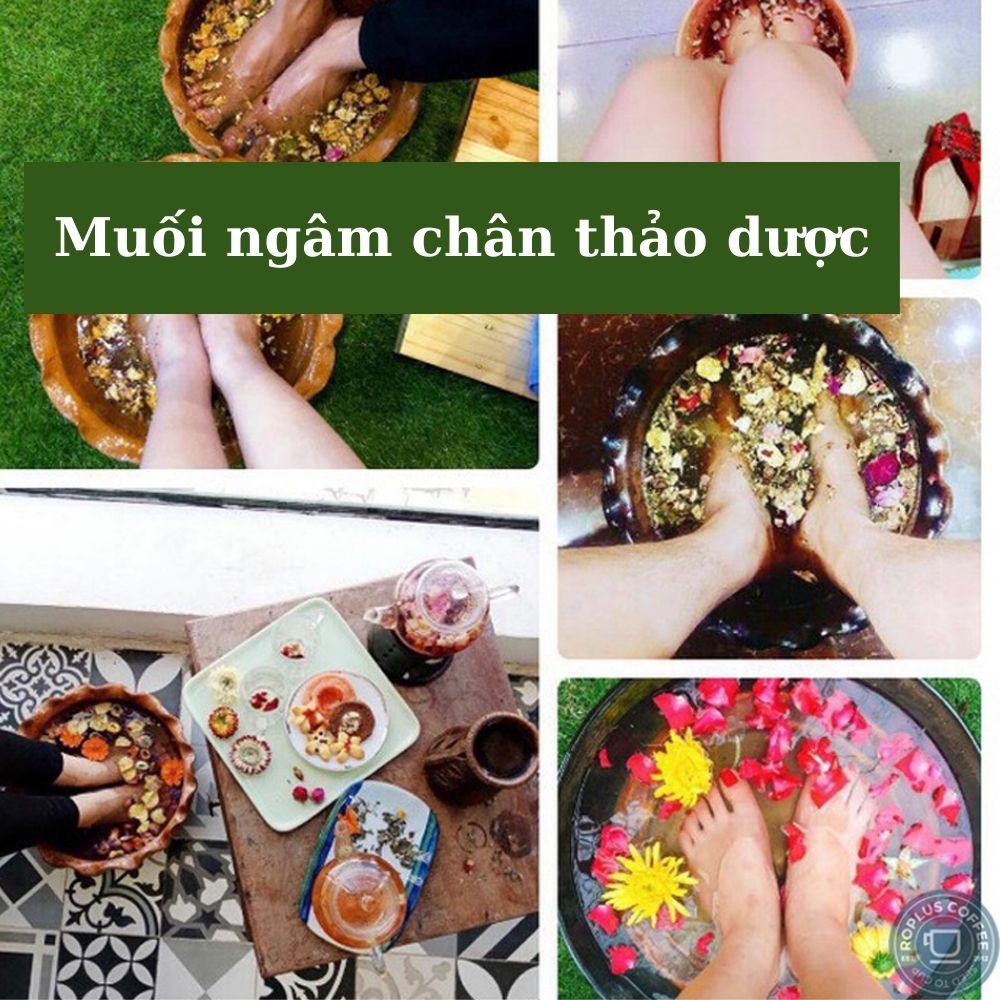 Muối ngâm chân thảo dược hỗ trợ ngủ ngon, chăm sóc đôi chân , thảo mộc ngâm chân thải độc (dùng được 20-30 lần)