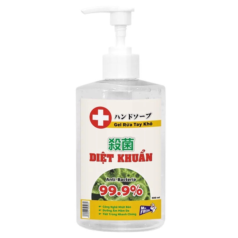 Gel rửa tay khô diệt khuẩn Mr.Fresh 500ml | BigBuy360 - bigbuy360.vn