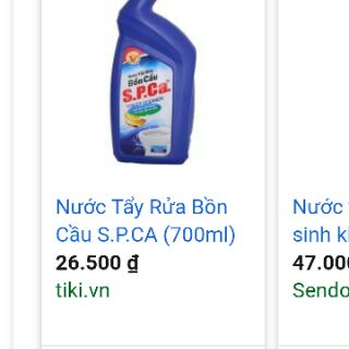 Nước Tẩy Rửa Bồn Cầu S.P.CA (700ml)