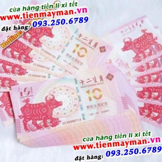 [TẾT 2021] COMBO 50 TỜ: Tiền MaCao 10 Patacas Hình Con Trâu Lì Xì Tết 2021