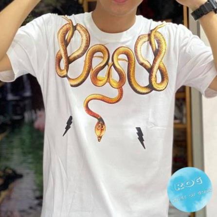 Áo thun tay lỡ MIKENCO Rắn  Streetwears SG , Áo thun unisex nam nữ from rộng oversize chất liệu cotton