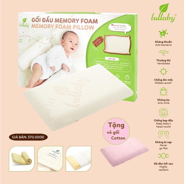 GỐI ĐẦU MEMORY FOAM LULLABY