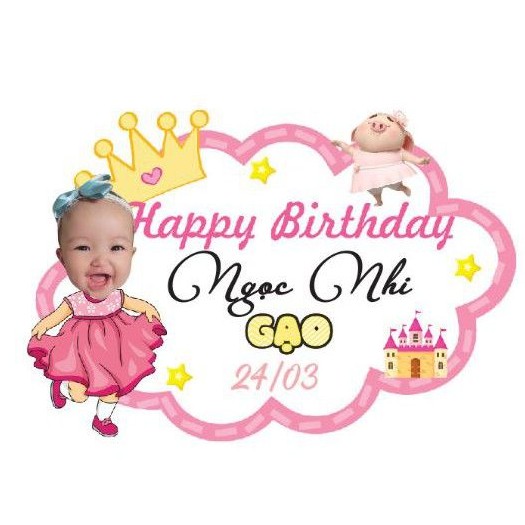 combo bảng tên chibi cho bé