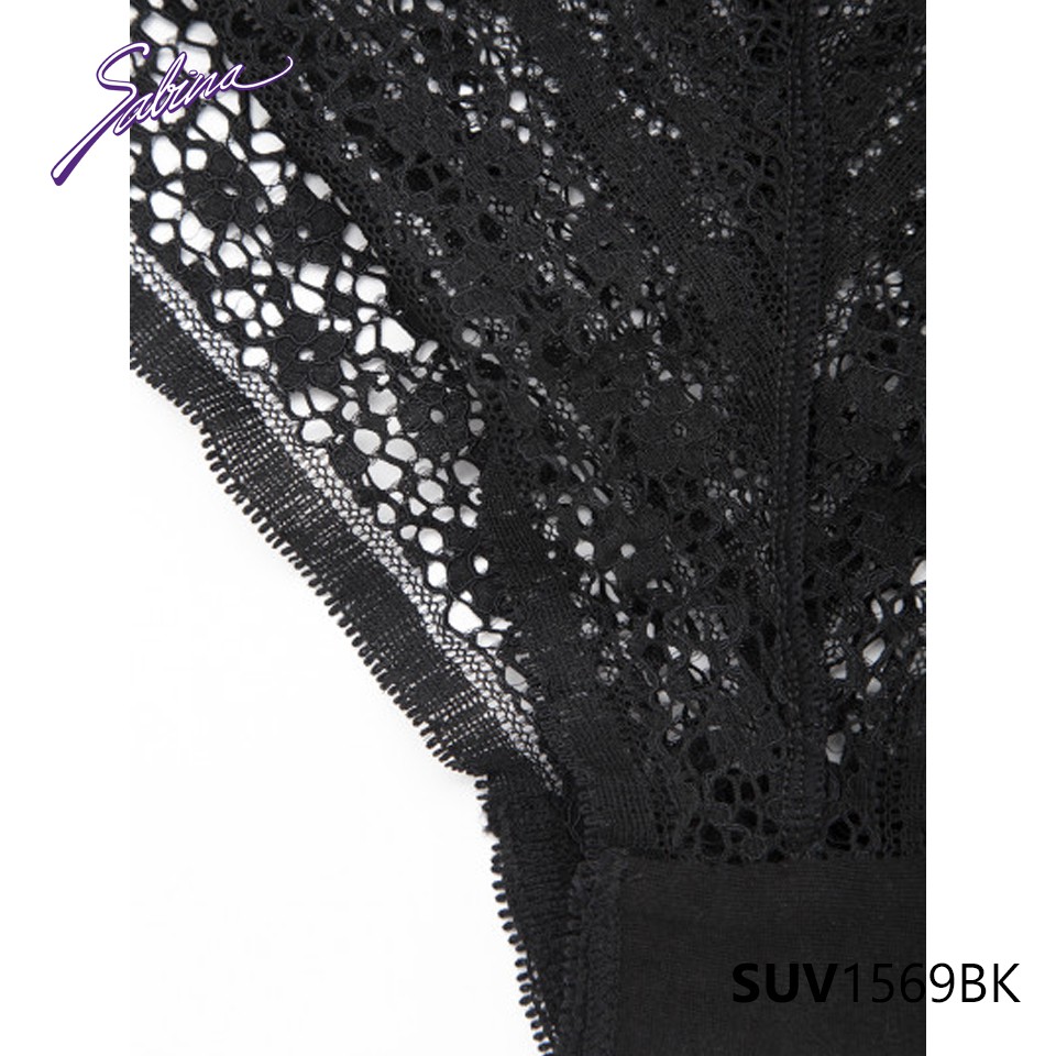 Combo Áo Lót Ren Quyến Rũ Độc Đáo Và Quần Đồng Bộ Màu Đen Mad Moiselle By Sabina SBV1569BK+SUV1569BK | BigBuy360 - bigbuy360.vn