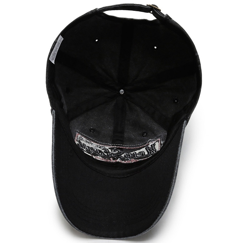 Mũ lưỡi trai cotton thêu chữ phong cách retro thời trang cho nam và nữ