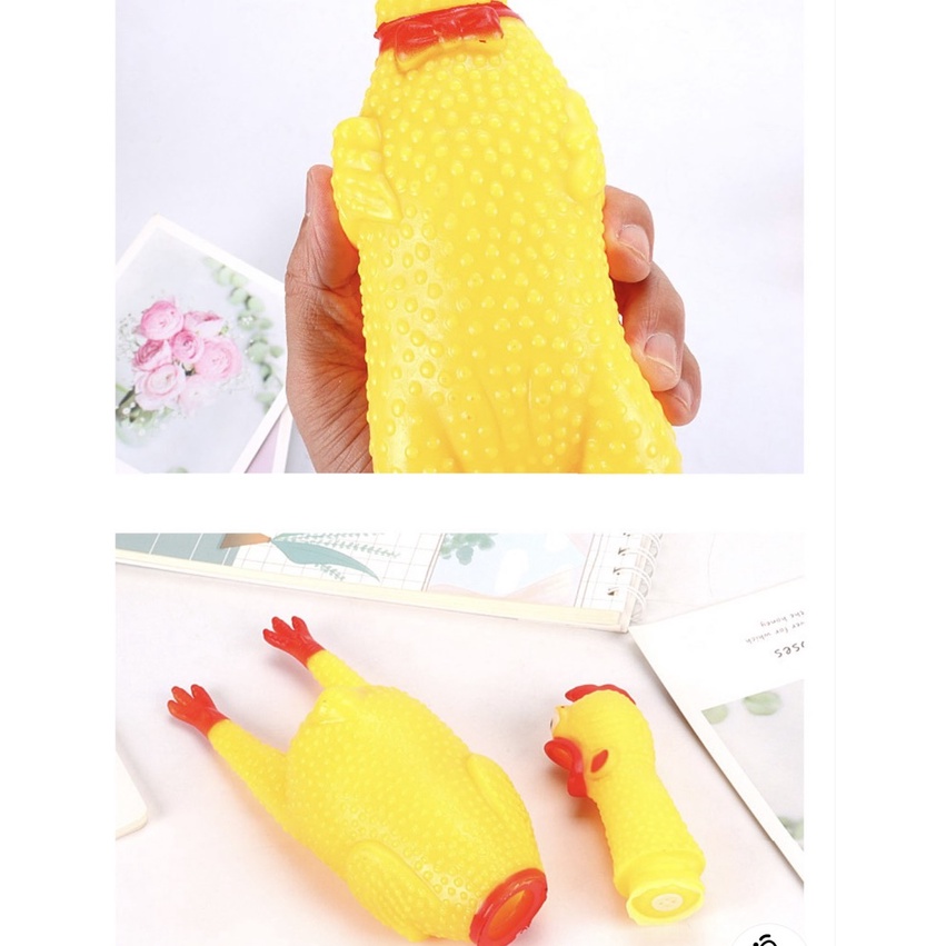 Đồ Chơi Gà Bóp Kêu Dành Cho Bé (nhiều kích thước)