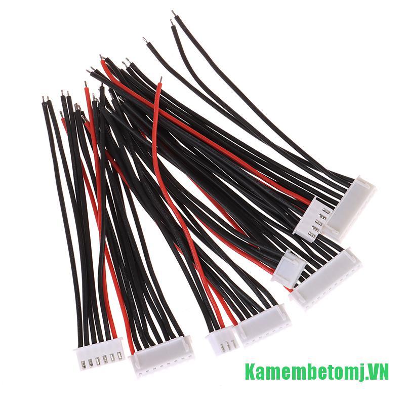 Set 5 Dây Cáp Sạc Pin Lipo 22awg Jst-Xh 2-10p