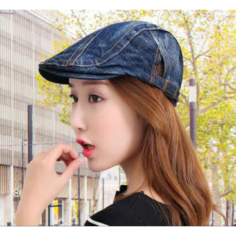 Nón bere jean Mũ nồi beret nam nữ