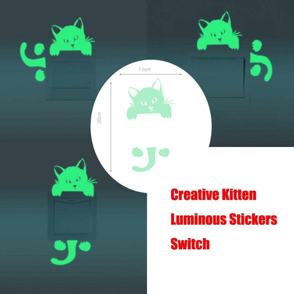 Sticker Dán Tường Họa Tiết Mèo Con Dễ Thương Bắt Mắt