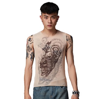 Áo sát nách in hình xăm nghệ thuật cho nam và nữ